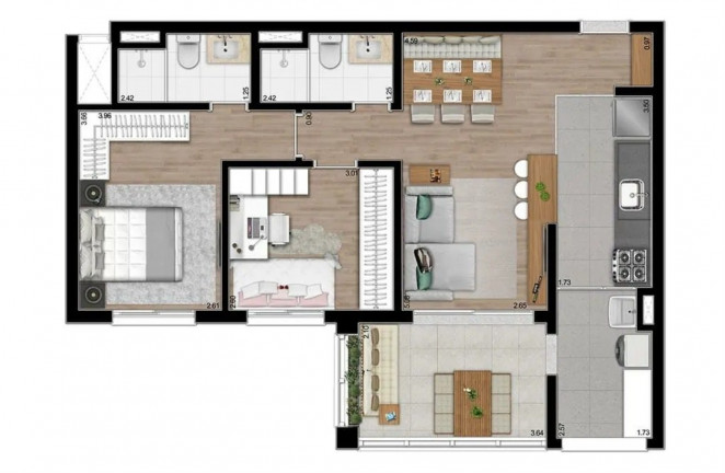 Imagem Imóvel com 2 Quartos à Venda, 76 m² em Vila Mariana - São Paulo
