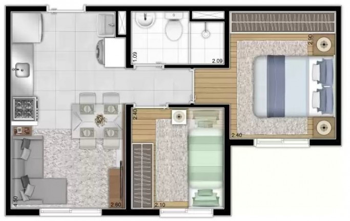 Imagem Apartamento com 2 Quartos à Venda, 32 m² em Sapopemba - São Paulo Imagem Apartamento com 2 Quartos à Venda, 32 m² em Sapopemba - São Paulo