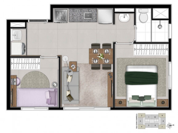 Imagem Imóvel com 2 Quartos à Venda, 56 m² em Parada Inglesa - São Paulo