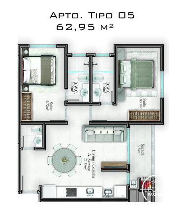 Imagem Apartamento com 2 Quartos à Venda, 63 m² em Alto São João - Itapema Imagem Apartamento com 2 Quartos à Venda, 63 m² em Alto São João - Itapema