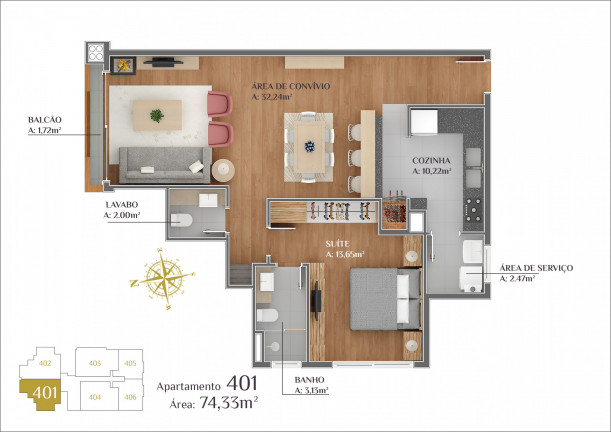Imagem Apartamento com 1 Quarto à Venda, 75 m² em Lagos Do Bosque - Gramado Imagem Apartamento com 1 Quarto à Venda, 75 m² em Lagos Do Bosque - Gramado