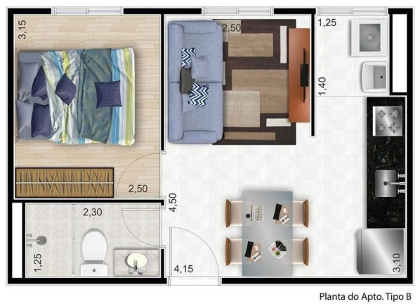 Imagem Apartamento com 2 Quartos à Venda, 50 m² em Jardim Itacolomi - São Paulo Imagem Apartamento com 2 Quartos à Venda, 50 m² em Jardim Itacolomi - São Paulo