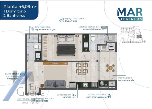 Imagem Apartamento com 1 Quarto à Venda, 35 m² em Toninhas - Ubatuba Imagem Apartamento com 1 Quarto à Venda, 35 m² em Toninhas - Ubatuba