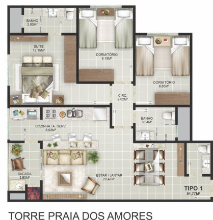 Imagem Apartamento com 2 Quartos à Venda, em Praia Dos Amores - Balneário Camboriú Imagem Apartamento com 2 Quartos à Venda, em Praia Dos Amores - Balneário Camboriú