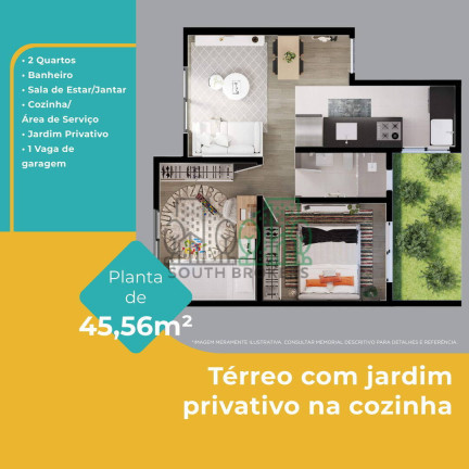 Imagem Apartamento com 2 Quartos à Venda, 39 m² em Jardim Campo Verde - Almirante Tamandaré Imagem Apartamento com 2 Quartos à Venda, 39 m² em Jardim Campo Verde - Almirante Tamandaré