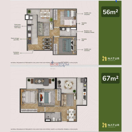 Imagem Apartamento com 2 Quartos à Venda, 67 m² em Parque Das Nações - Atibaia
