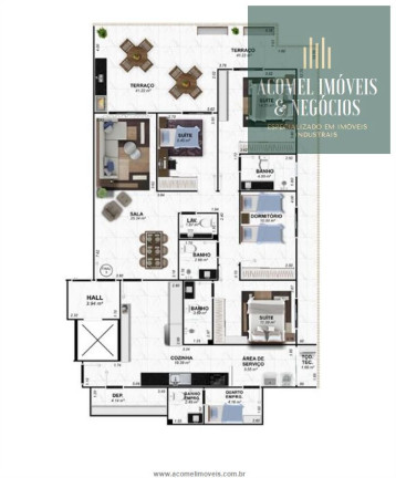 Imagem Apartamento com 3 Quartos à Venda, 140 m² em Vila Caiçara - Praia Grande