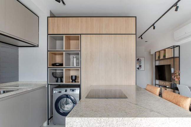 Imagem Apartamento com 1 Quarto para Alugar, 48 m² em Campo Belo - São Paulo