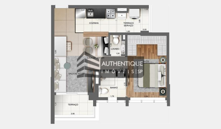 Imagem Apartamento com 1 Quarto à Venda, 49 m² em Moema - São Paulo