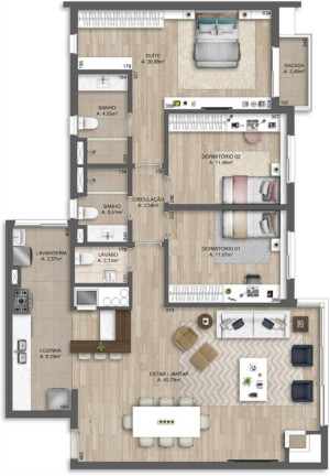 Imagem Apartamento com 3 Quartos à Venda, 167 m² em Três Figueiras - Porto Alegre