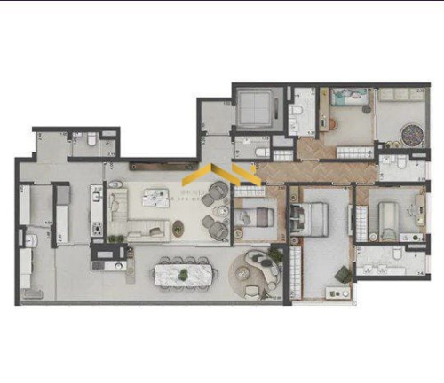 Imagem Apartamento com 3 Quartos à Venda, 186 m² em Panamby - São Paulo Imagem Apartamento com 3 Quartos à Venda, 186 m² em Panamby - São Paulo