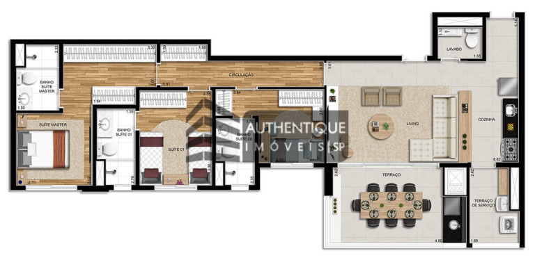 Imagem Apartamento com 3 Quartos à Venda, 107 m² em Tatuapé - São Paulo