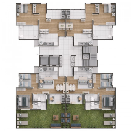 Imagem Apartamento com 2 Quartos à Venda, 55 m² em Jardim Do Bosque - Hortolândia