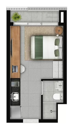 Imagem Apartamento com 1 Quarto à Venda, 23 m² em Vila Mariana - São Paulo