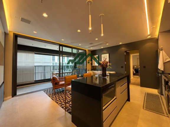 Imagem Apartamento com 1 Quarto para Alugar, 77 m² em Brooklin Paulista - São Paulo