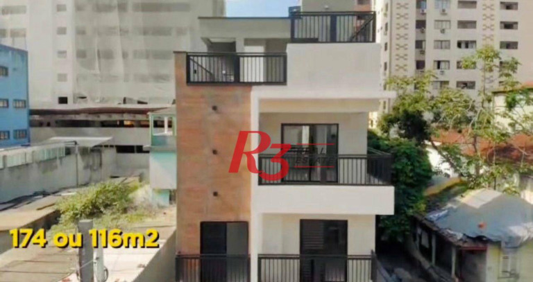 Sobrado com 2 Quartos à Venda, 98 m² em Marapé - Santos