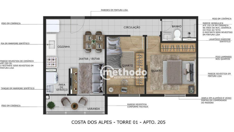 Imagem Apartamento com 2 Quartos à Venda, 39 m² em Jardim Paraíso De Viracopos - Campinas Imagem Apartamento com 2 Quartos à Venda, 39 m² em Jardim Paraíso De Viracopos - Campinas