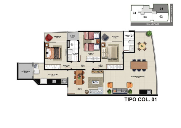 Imagem Apartamento com 3 Quartos à Venda, 101 m² em Praia Do Morro - Guarapari Imagem Apartamento com 3 Quartos à Venda, 101 m² em Praia Do Morro - Guarapari