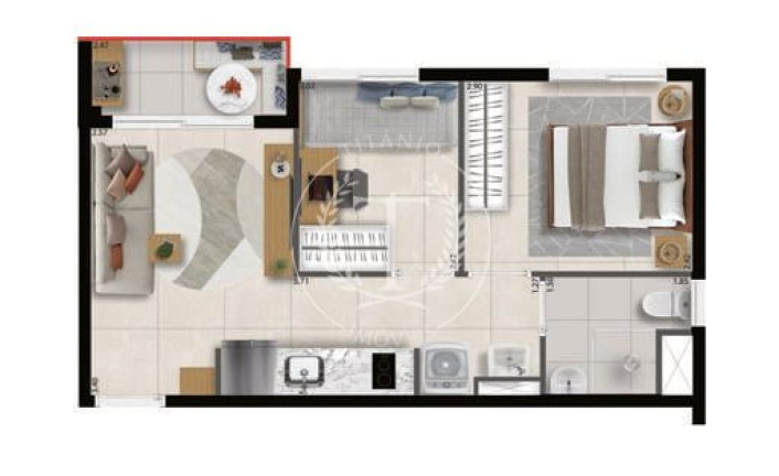 Imagem Apartamento com 2 Quartos à Venda, 34 m² em Perdizes - São Paulo