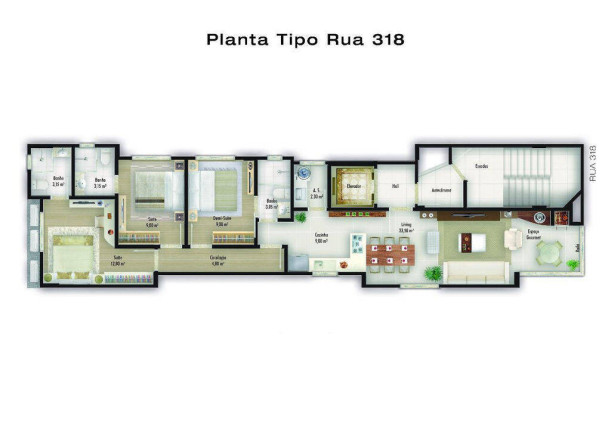 Imagem Apartamento com 3 Quartos à Venda, 110 m² em Meia Praia - Itapema