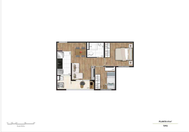 Imagem Apartamento com 2 Quartos à Venda, 41 m² em Vila São João - Guarulhos