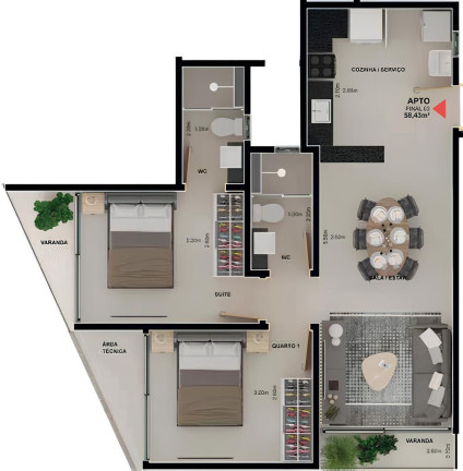 Imagem Apartamento com 3 Quartos à Venda, 65 m² em Jardim Oceania - João Pessoa Imagem Apartamento com 3 Quartos à Venda, 65 m² em Jardim Oceania - João Pessoa