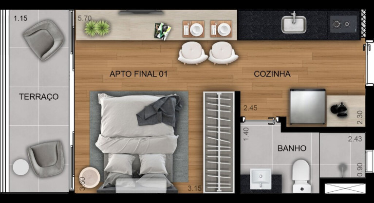 Imagem Apartamento com 1 Quarto à Venda, 32 m² em Itaim Bibi - São Paulo Imagem Apartamento com 1 Quarto à Venda, 32 m² em Itaim Bibi - São Paulo