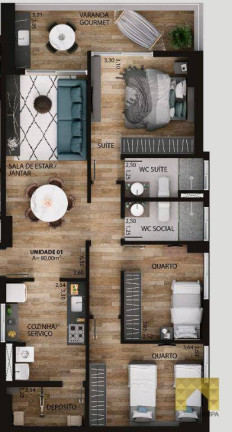 Imagem Apartamento com 2 Quartos à Venda, 62 m² em Bessa - João Pessoa Imagem Apartamento com 2 Quartos à Venda, 62 m² em Bessa - João Pessoa