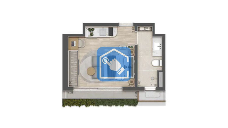 Imagem Apartamento com 1 Quarto à Venda, 26 m² em Cerqueira César - São Paulo