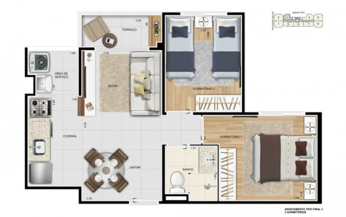 Imagem Apartamento com 2 Quartos à Venda, 44 m² em Quarta Parada - São Paulo Imagem Apartamento com 2 Quartos à Venda, 44 m² em Quarta Parada - São Paulo