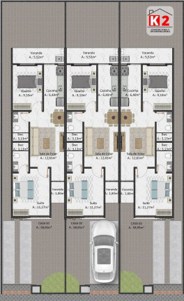 Imagem Casa com 2 Quartos à Venda, 59 m² em Joaia - Tijucas