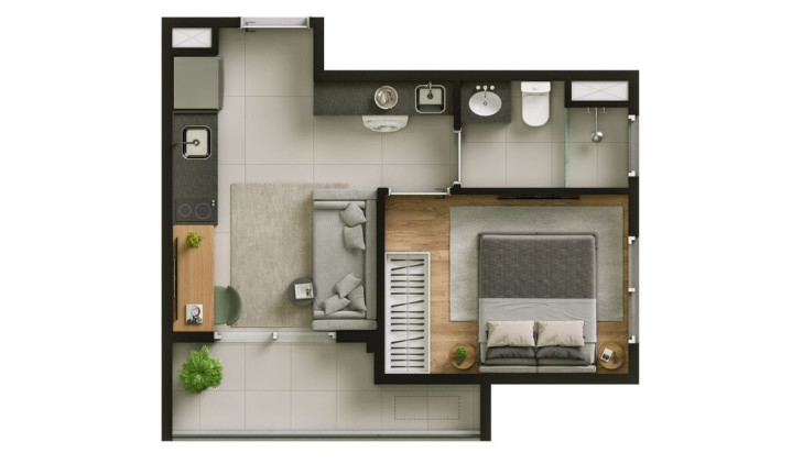 Imagem Apartamento com 1 Quarto à Venda, 27 m² em Cidade Monções - São Paulo