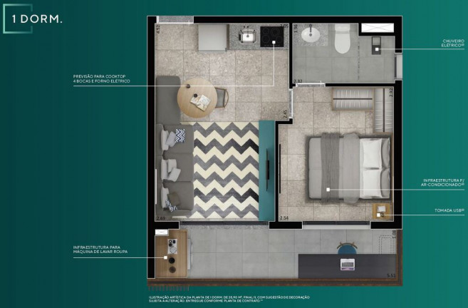 Imagem Apartamento com 1 Quarto à Venda, 33 m² em Campo Belo - São Paulo Imagem Apartamento com 1 Quarto à Venda, 33 m² em Campo Belo - São Paulo