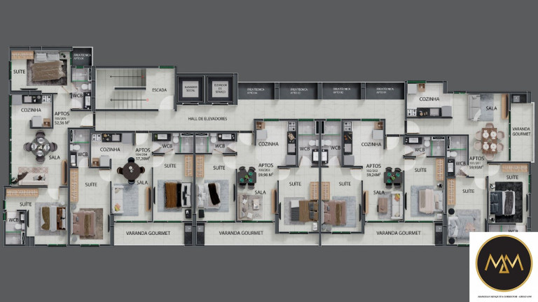 Imagem Flat com 2 Quartos à Venda, 34 m² em Jardim Oceania - João Pessoa Imagem Flat com 2 Quartos à Venda, 34 m² em Jardim Oceania - João Pessoa