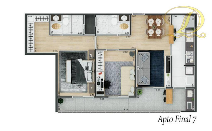 Imagem Apartamento com 2 Quartos à Venda, 69 m² em Canto Do Forte - Praia Grande Imagem Apartamento com 2 Quartos à Venda, 69 m² em Canto Do Forte - Praia Grande