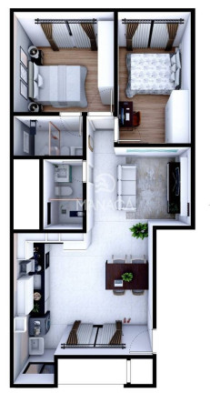 Imagem Apartamento com 2 Quartos à Venda, 66 m² em Itajuba - Barra Velha