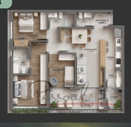 Imagem Apartamento com 3 Quartos à Venda, 104 m² em Cacupé - Florianópolis