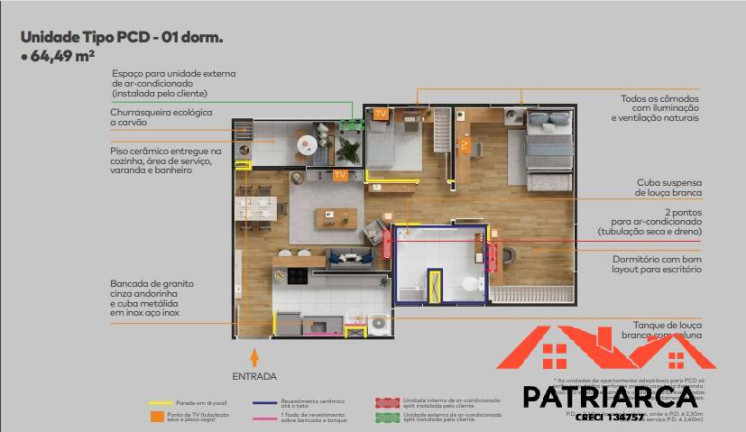 Imagem Apartamento com 2 Quartos à Venda, 64 m² em Bonfim - Campinas Imagem Apartamento com 2 Quartos à Venda, 64 m² em Bonfim - Campinas