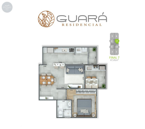 Imagem Apartamento com 2 Quartos à Venda, 72 m² em Guilhermina - Praia Grande