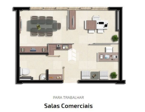 Imagem Sala Comercial para Alugar, 34 m² em Centro - Santa Maria