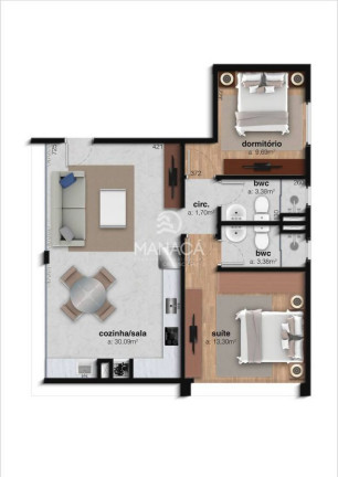 Imagem Apartamento com 2 Quartos à Venda, 68 m² em Itajubá - Barra Velha