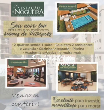 Imagem Apartamento com 2 Quartos à Venda, 55 m² em Nogueira - Petrópolis Imagem Apartamento com 2 Quartos à Venda, 55 m² em Nogueira - Petrópolis