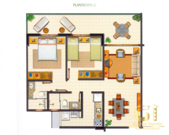 Imagem Apartamento com 2 Quartos à Venda, 55 m² em Capim Macio - Natal