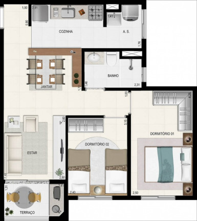 Imagem Imóvel com 2 Quartos à Venda, 55 m² em Jardim Itapark - Mauá Imagem Imóvel com 2 Quartos à Venda, 55 m² em Jardim Itapark - Mauá
