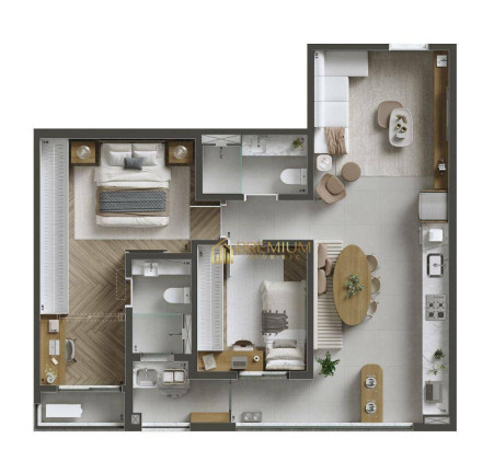 Imagem Imóvel com 2 Quartos à Venda, 71 m² em Jardim São Dimas - São José Dos Campos