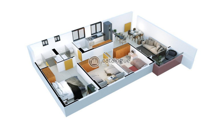 Imagem Apartamento com 3 Quartos à Venda, 75 m² em Dix-sept Rosado - Natal Imagem Apartamento com 3 Quartos à Venda, 75 m² em Dix-sept Rosado - Natal