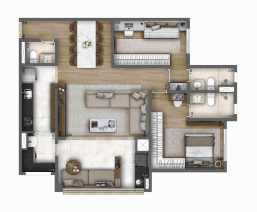 Imagem Apartamento com 3 Quartos à Venda, 93 m² em Ipiranga - São Paulo