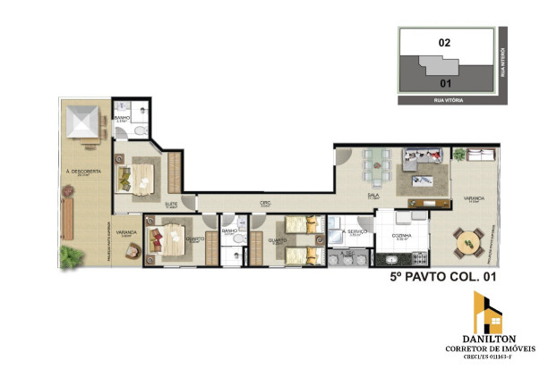 Imagem Apartamento com 3 Quartos à Venda, 89 m² em Praia Do Morro - Guarapari Imagem Apartamento com 3 Quartos à Venda, 89 m² em Praia Do Morro - Guarapari