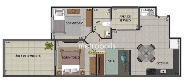 Imagem Apartamento com 2 Quartos à Venda, 60 m² em Vila Linda - Santo André Imagem Apartamento com 2 Quartos à Venda, 60 m² em Vila Linda - Santo André