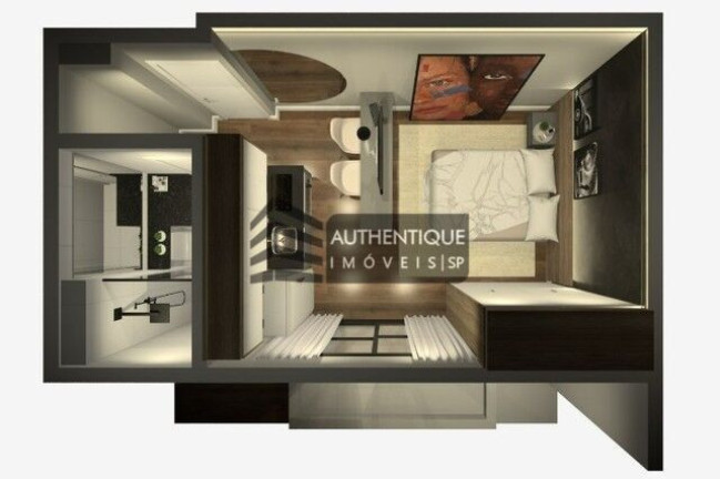 Imagem Apartamento com 1 Quarto à Venda, 25 m² em Moema - São Paulo